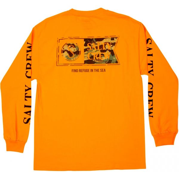 Salty Crew Alpha Decoy Long Sleeve T-Shirt - Orange - 2X-Large