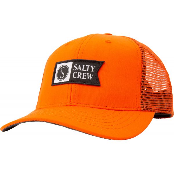 Salty Crew Alpha Decoy Retro Trucker Hat - Orange