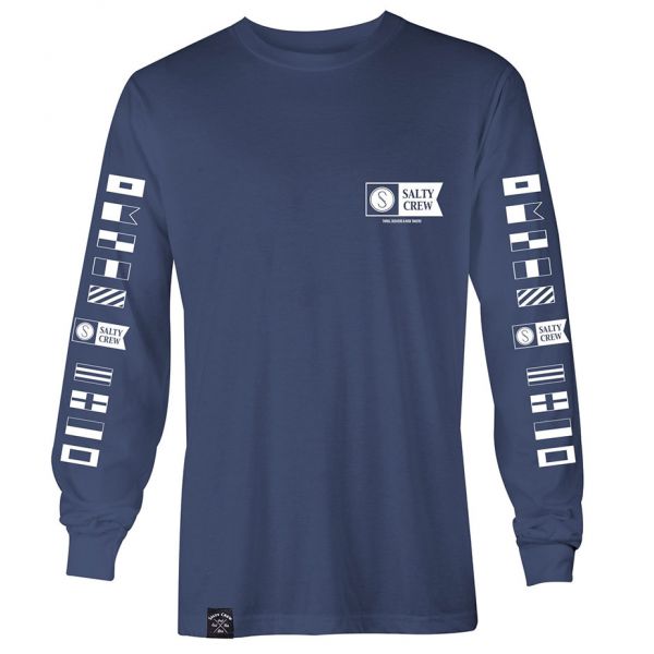 Salty Crew Alpha Long Sleeve T-Shirt - Navy 2XL