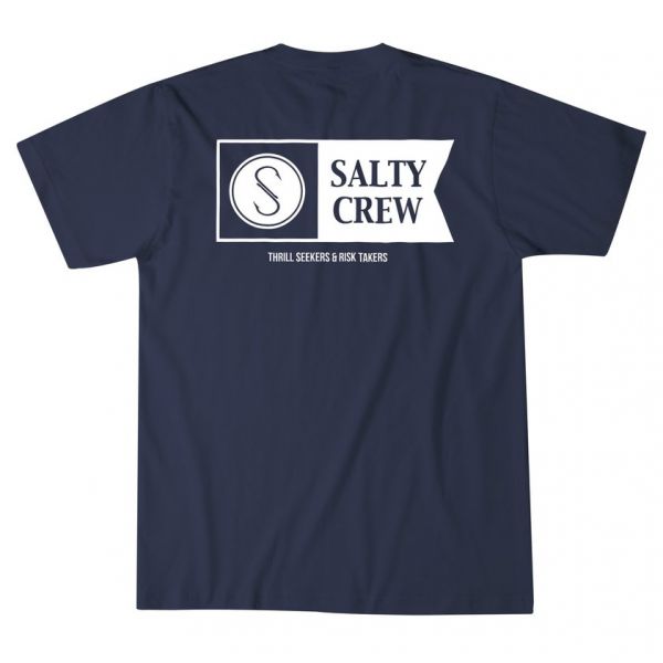 Salty Crew Alpha Pocket T-Shirt - Navy Large