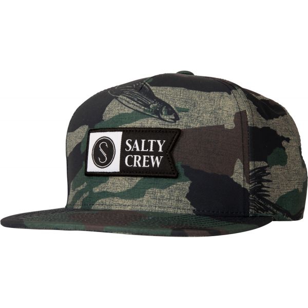 Salty Crew Alpha Tech 5 Panel Hat - Camo