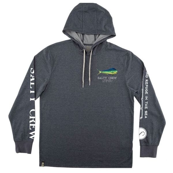 Salty Crew Angry Bull Long Sleeve Hooded Tech Shirt