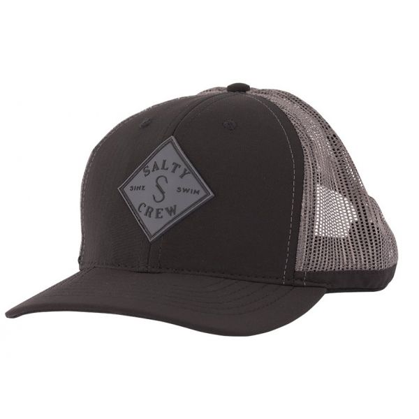 Salty Crew Aruba Custom Retro Trucker Hat - Black/Charcoal