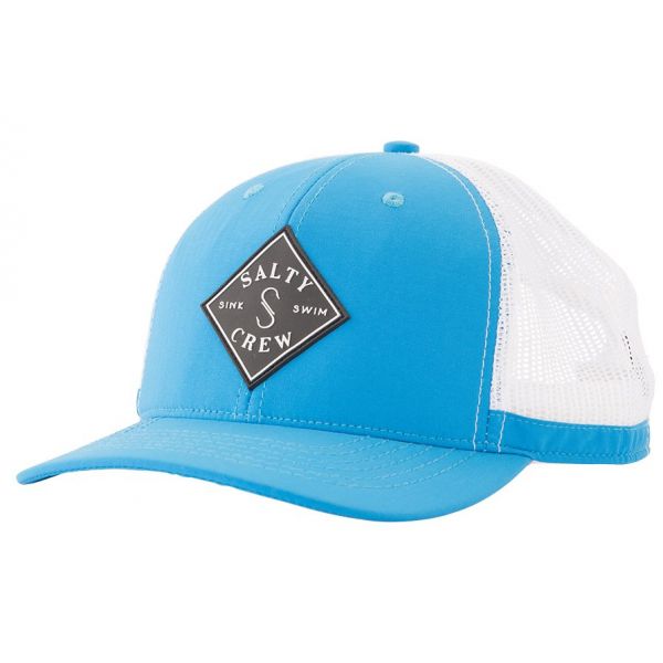 Salty Crew Aruba Custom Retro Trucker Hat - Ocean/White