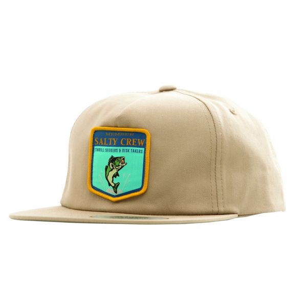 Salty Crew Bass Badge Hat - Khaki