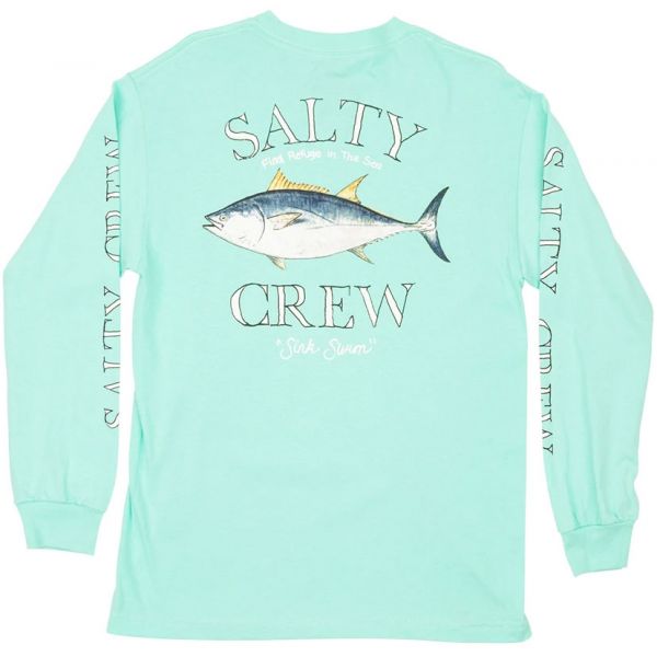 Salty Crew Big Blue Standard Long Sleeve T-Shirt - Seafoam - 2X-Large