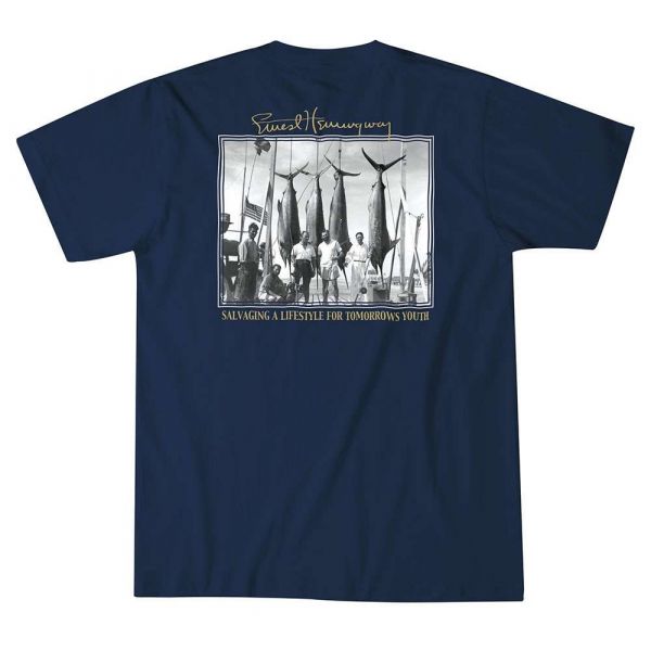 Salty Crew Billfisher Short Sleeve T-Shirt Navy - Size Large