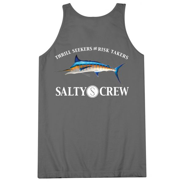 Salty Crew Billfisher Tank Top - Charcoal Heather Large