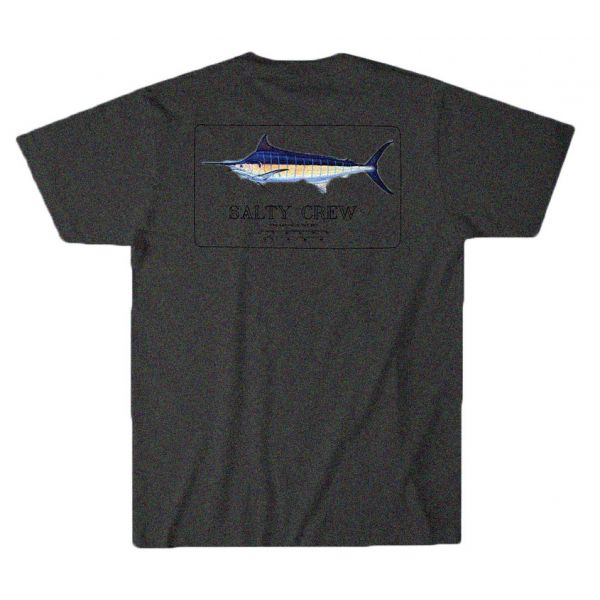 Salty Crew Blue Rogers Short Sleeve T-Shirt - Charcoal Heather - 2XL