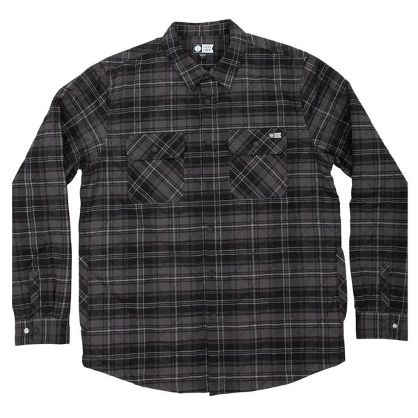 Salty Crew Boatyard Tech Flannel Jacket - Black - 2X-Large