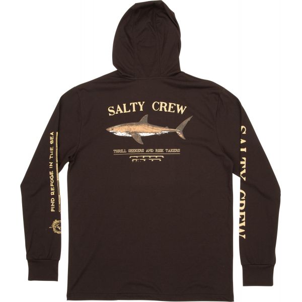 Salty Crew Bruce Hood Tech Tee - Black - Medium