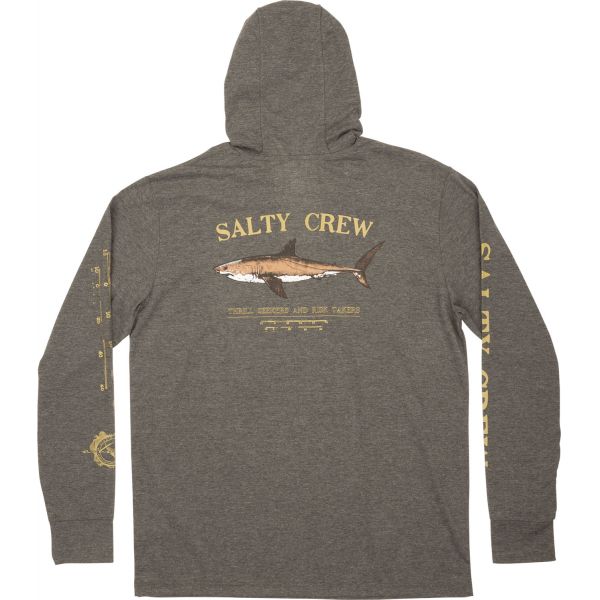 Salty Crew Bruce Hood Tech Tee - Charcoal - Medium