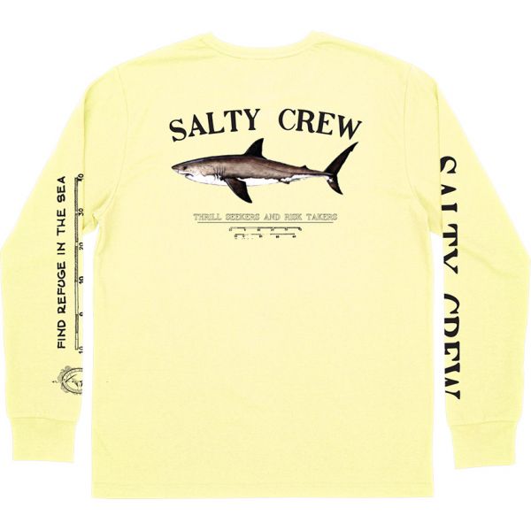 Salty Crew Bruce Long Sleeve Sunshirt - Yellow - Large