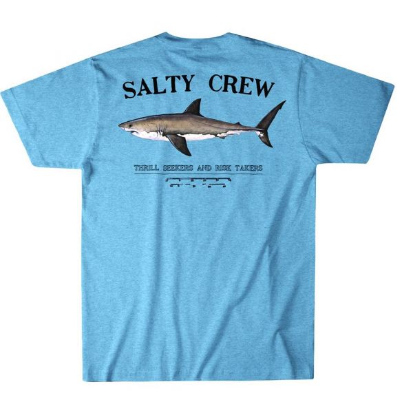 Salty Crew Bruce Short Sleeve T-Shirt - Light Blue Heather - 2XL