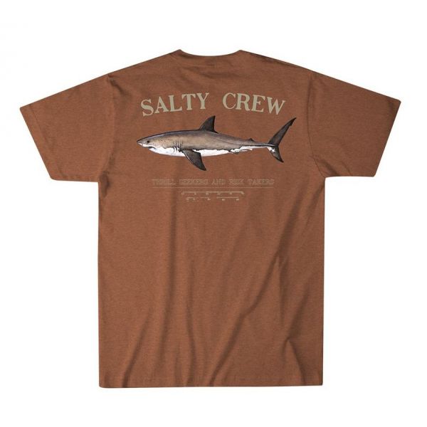 Salty Crew Bruce Short Sleeve T- Shirt - Spiced Heather - 2XL