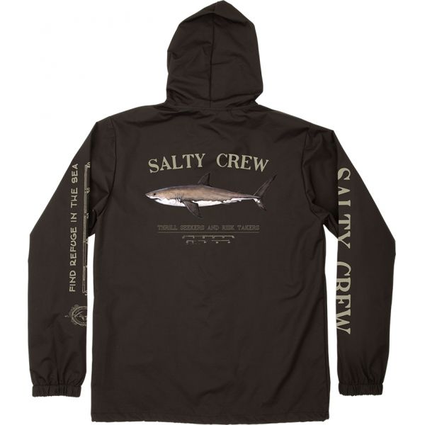 Salty Crew Bruce Snap Jacket - Black - Large