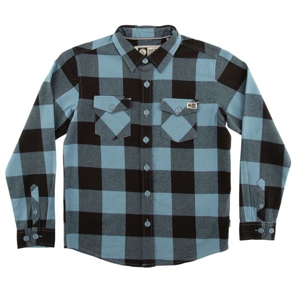 Salty Crew Buffer Flannel Shirt - Blue - 2XL