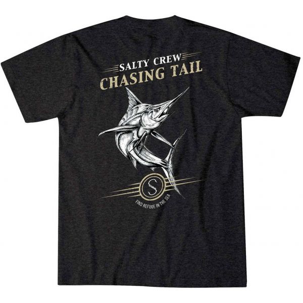 Salty Crew Chasing Billfish Short Sleeve T-Shirt - Black Large