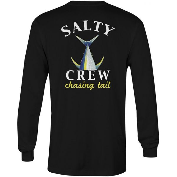 Salty Crew Chasing Tail Long Sleeve T-Shirt - Black 2XL