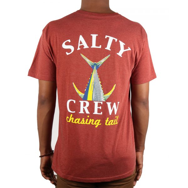 Salty Crew Chasing Tail SS T-Shirt - Spiced Heather - 2XL