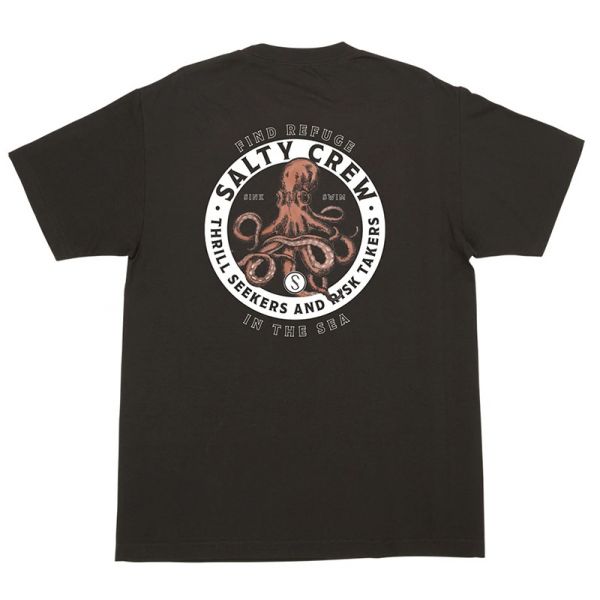 Salty Crew Deep Reach Short Sleeve T-Shirt - Black - 2XL