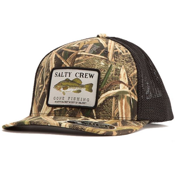 Salty Crew Dixon Retro Trucker Hat - Grass Blades