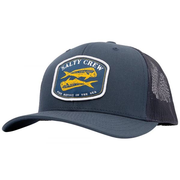 Salty Crew Double Up Retro Trucker Hat - Navy