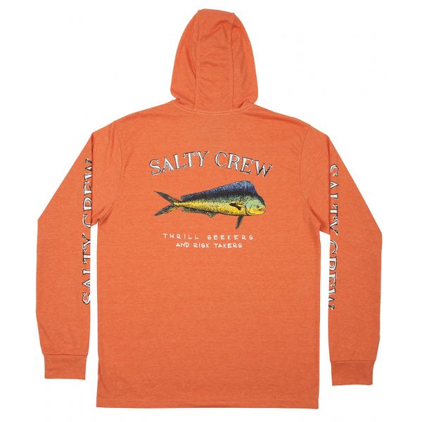 Salty Crew El Dorado Hood Tech Shirt - Sunburn - Large