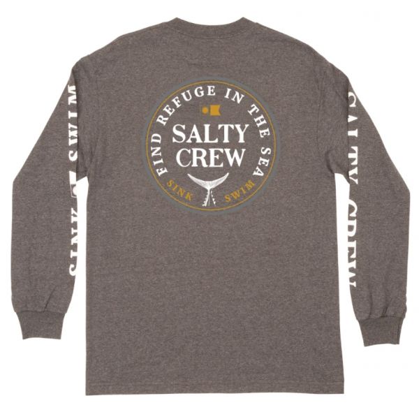Salty Crew Fathom Long Sleeve Shirt D Charcoal L Tackledirect