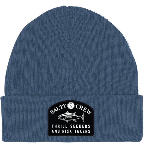 Salty Crew Fish Market Beanie - Cobalt