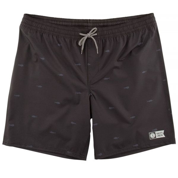 Salty Crew Fish Pin Elastic Utility Boardshort - Black - L