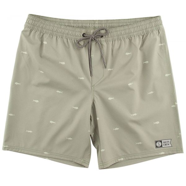 Salty Crew Fish Pin Elastic Utility Boardshort - Olive - L