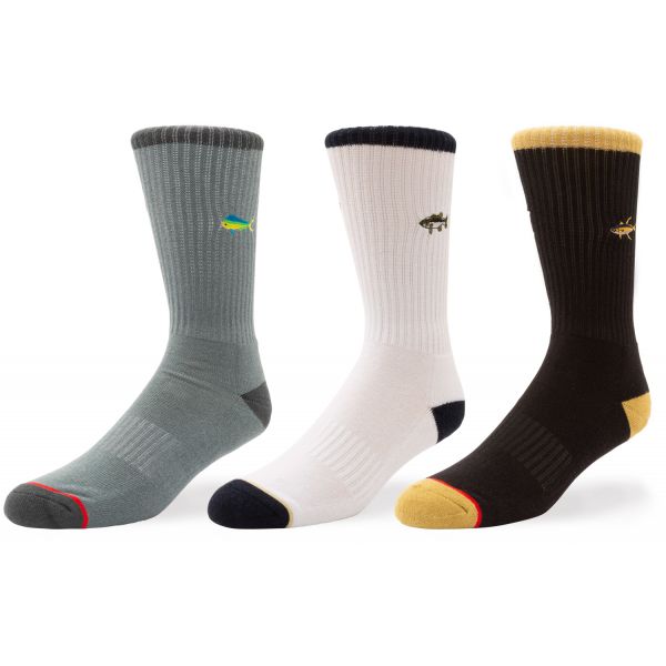 Salty Crew Fishsticks Socks - 3 Pack