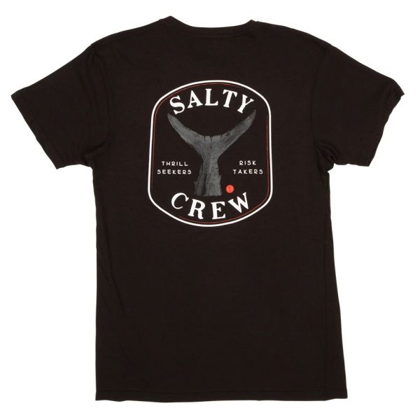 Salty Crew Fishstone Premium Short Sleeve T-Shirt - Black - 2XL