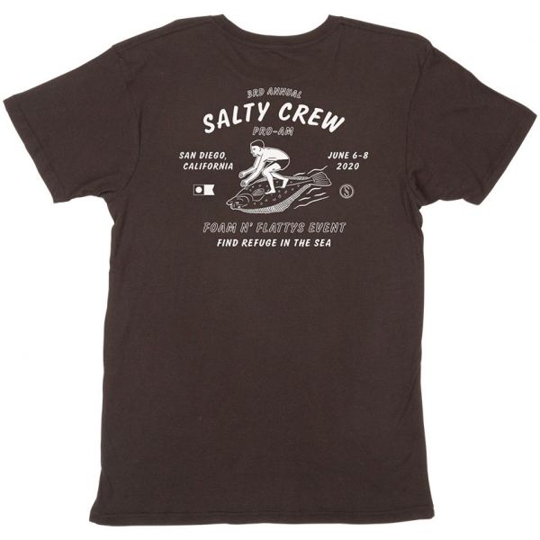 Salty Crew Foam N' Flatty Short Sleeve T-Shirt - Black - 2X-Large