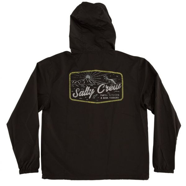 Salty Crew Frenzy Windbreaker Jacket - Black - 2XL