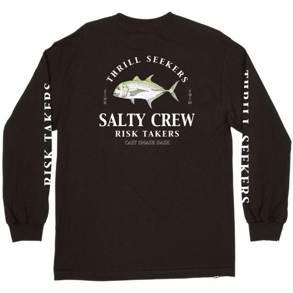 Salty Crew GT Long Sleeve T-Shirt - Black - 2X-Large