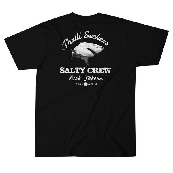 Salty Crew Hard Bitten T-Shirt Black - Medium