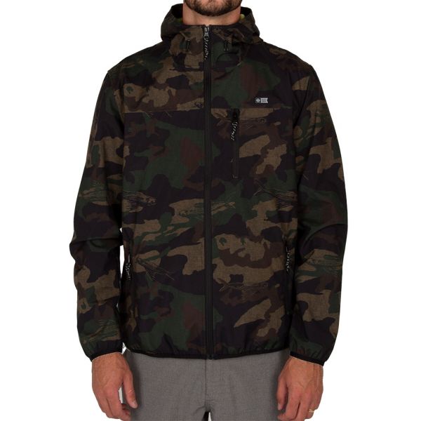 Salty Crew Headwind Packable Jacket - Camo - Large