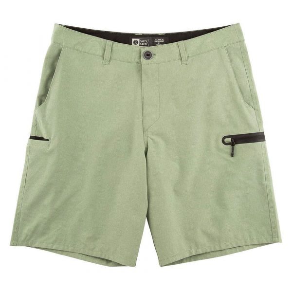 Salty Crew High Seas Perforated Walk Short - Olive - 32