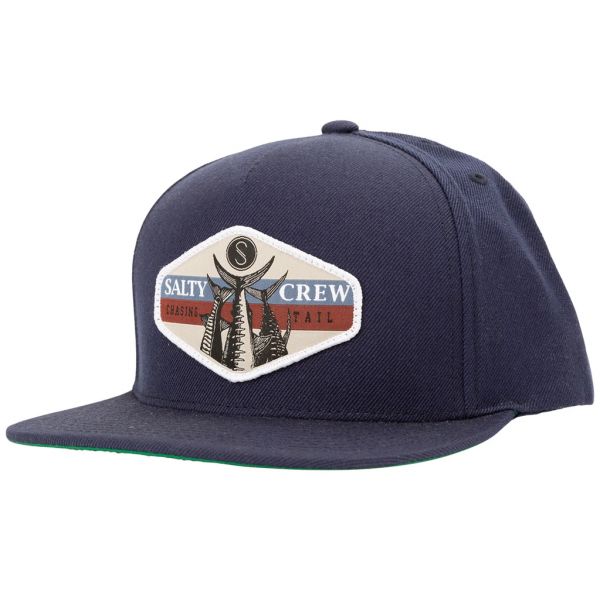 Salty Crew High Tail 5 Panel Hat - Navy