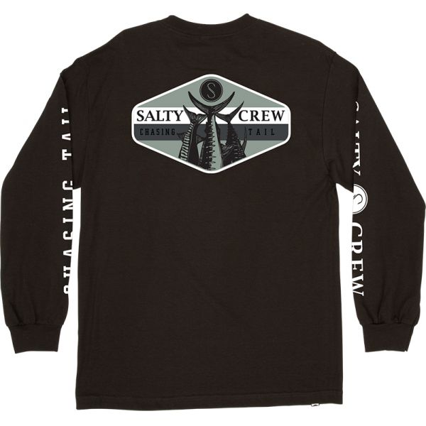 Salty Crew High Tail Premium Long Sleeve Tee - Black - Large