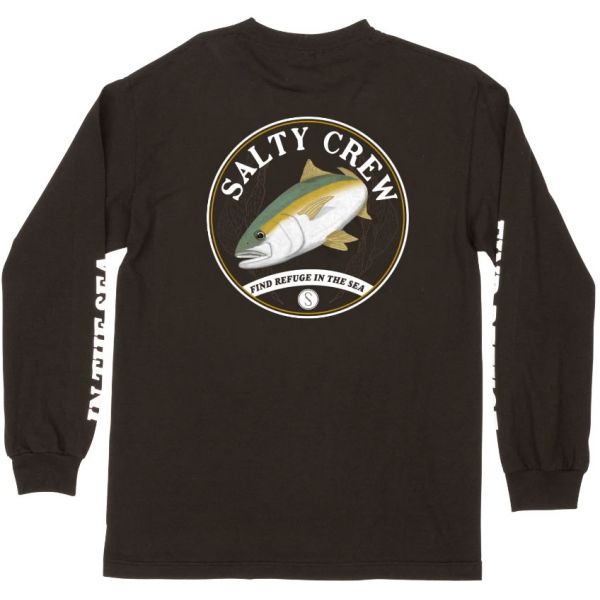 Salty Crew Homeguard Long Sleeve T-Shirt - Black - Large