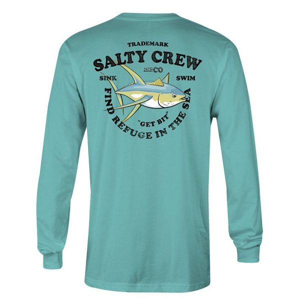 Salty Crew Hotline Long Sleeve T-Shirt - Seafoam - 2XL