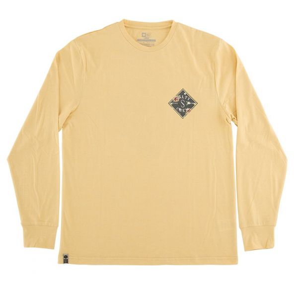 Salty Crew Island Time Long Sleeve Tech Shirt - Yellow - 2XL