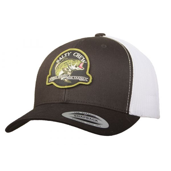 Salty Crew Largemouth Retro Trucker Hat Black/White