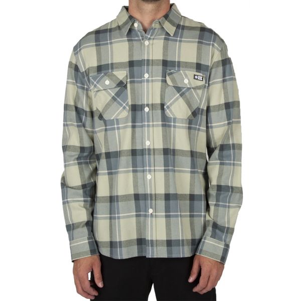 Salty Crew Longhaul Long Sleeve Flannel Shirt - Blue - Large