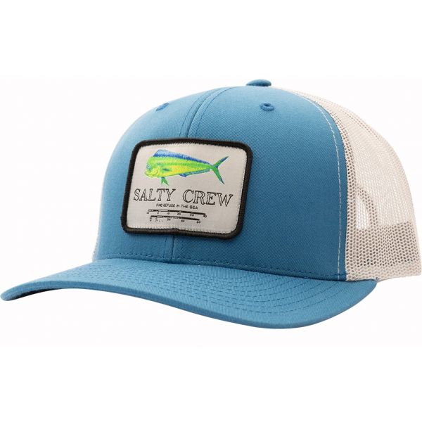 Salty Crew Mahi Mount Retro Trucker Hat - Slate/Silver