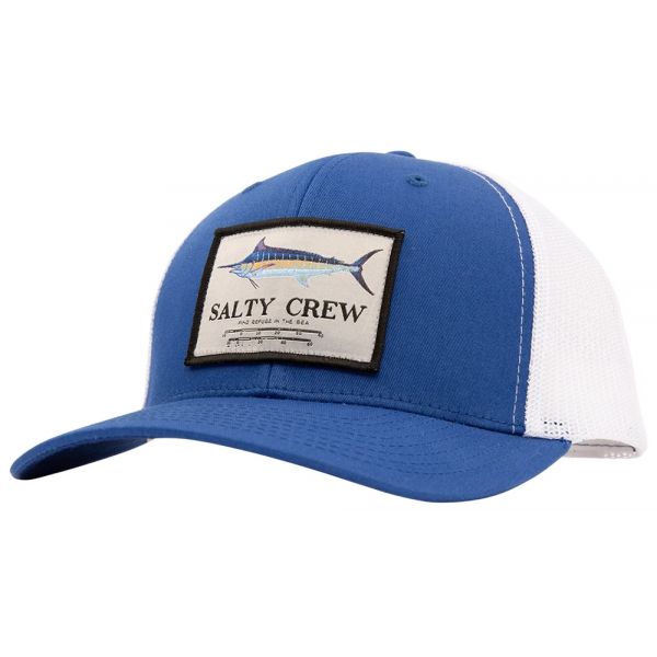 Salty Crew Marlin Mount Retro Trucker Hat - Royal/White