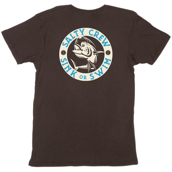 Salty Crew Mighty Mahi Short Sleeve T-Shirt - Black - Large